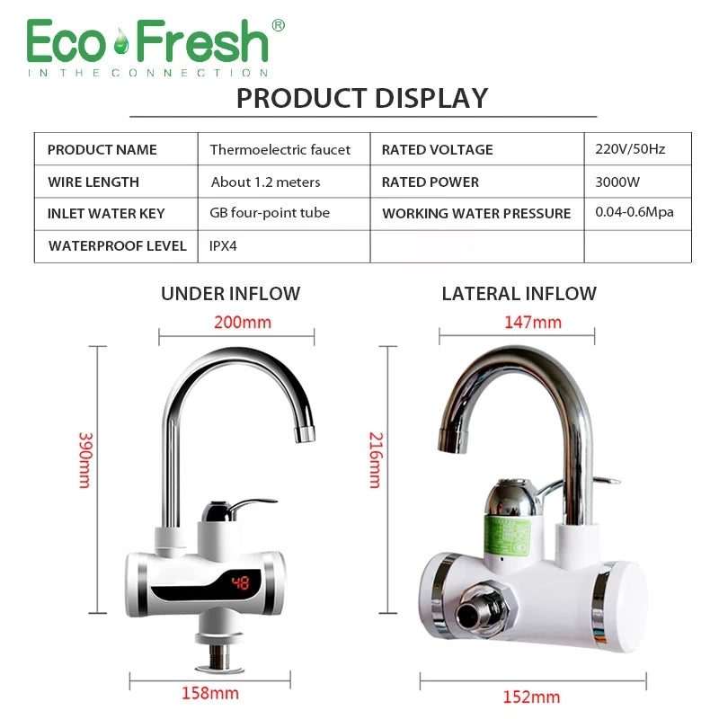 Instant Electric Water Heater Tap